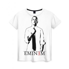 Женская футболка 3D с принтом Eminem , 100% полиэфир ( синтетическое хлопкоподобное полотно) | прямой крой, круглый вырез горловины, длина до линии бедер | actor | american rapper | composer | eminem | music | rap | record producer | актёр | американский | композитор | музыка | музыкальный продюсер | рэп | рэпер