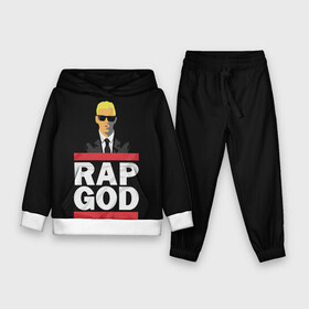 Детский костюм 3D (с толстовкой) с принтом Rap God Eminem ,  |  | actor | american rapper | composer | eminem | music | rap | rap god | record producer |   | актёр | американский | композитор | музыка | музыкальный продюсер | рэп | рэпер