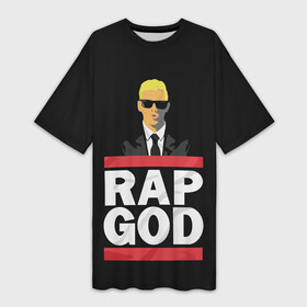 Платье-футболка 3D с принтом Rap God Eminem ,  |  | actor | american rapper | composer | eminem | music | rap | rap god | record producer |   | актёр | американский | композитор | музыка | музыкальный продюсер | рэп | рэпер