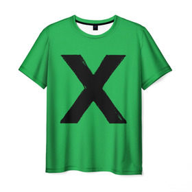 Мужская футболка 3D с принтом Ed Sheeran_11 , 100% полиэфир | прямой крой, круглый вырез горловины, длина до линии бедер | ed sheeran | музыкант | х