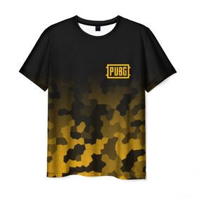 Мужская футболка 3D с принтом PUBG Military , 100% полиэфир | прямой крой, круглый вырез горловины, длина до линии бедер | battle royal | playerunknowns battlegrounds | pubg | пабг | пубг