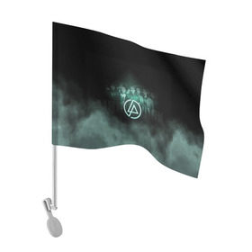 Флаг для автомобиля с принтом Группа Linkin Park , 100% полиэстер | Размер: 30*21 см | chester bennington | linkin park | беннингтон честер | линкин парк | майк