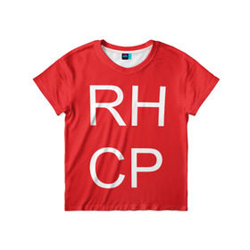Детская футболка 3D с принтом RHCP , 100% гипоаллергенный полиэфир | прямой крой, круглый вырез горловины, длина до линии бедер, чуть спущенное плечо, ткань немного тянется | frusciante | red hot chilli peppers | rock | кидис | перцы | рэд хот | фли | фрушчанте | чилли пэпперс | энтони киддис