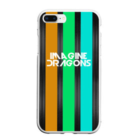 Чехол для iPhone 7Plus/8 Plus матовый с принтом IMAGINE DRAGONS , Силикон | Область печати: задняя сторона чехла, без боковых панелей | evolve | imagine dragons | new age | абстракция | вокалист | геометрия | группа | драгонс | известные | линии | личности | надписи | полосы | реп | рок | триколор | фирменные цвета | яркие