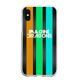 Чехол для iPhone XS Max матовый с принтом IMAGINE DRAGONS , Силикон | Область печати: задняя сторона чехла, без боковых панелей | evolve | imagine dragons | new age | абстракция | вокалист | геометрия | группа | драгонс | известные | линии | личности | надписи | полосы | реп | рок | триколор | фирменные цвета | яркие