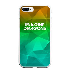 Чехол для iPhone 7Plus/8 Plus матовый с принтом IMAGINE DRAGONS , Силикон | Область печати: задняя сторона чехла, без боковых панелей | геометрия | градиент | драгонс | треугольники