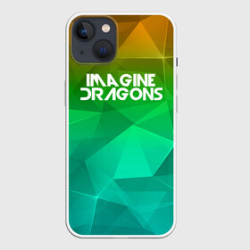 Чехол для iPhone 13 с принтом IMAGINE DRAGONS ,  |  | геометрия | градиент | драгонс | треугольники