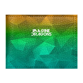 Обложка для студенческого билета с принтом IMAGINE DRAGONS , натуральная кожа | Размер: 11*8 см; Печать на всей внешней стороне | геометрия | градиент | драгонс | треугольники