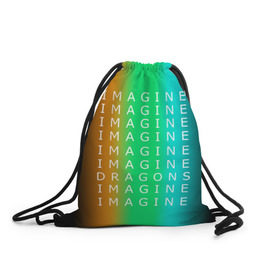 Рюкзак-мешок 3D с принтом IMAGINE DRAGONS , 100% полиэстер | плотность ткани — 200 г/м2, размер — 35 х 45 см; лямки — толстые шнурки, застежка на шнуровке, без карманов и подкладки | evolve | imagine dragons | new age | вокалист | группа | драгонс | известные | личности | надписи | реп | рок | триколор | фирменные цвета | яркие