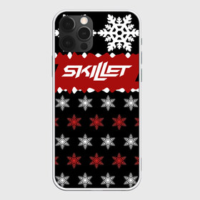 Чехол для iPhone 12 Pro Max с принтом Праздничный Skillet , Силикон |  | skilet | skillet | альтернативный | гранж | группа | джен леджер | джон купер | знак | индастриал | кори купер | красный | метал | надпись | новогодний | новый год | ню | пост | праздник | рождество | рок