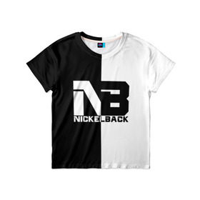 Детская футболка 3D с принтом Nickelback , 100% гипоаллергенный полиэфир | прямой крой, круглый вырез горловины, длина до линии бедер, чуть спущенное плечо, ткань немного тянется | nickelback | никелбек | никл бек