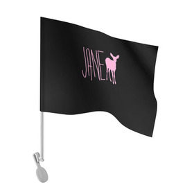 Флаг для автомобиля с принтом Мах. Life is Strange , 100% полиэстер | Размер: 30*21 см | deer | jane | life is strange | pink | олень | розовый