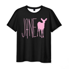 Мужская футболка 3D с принтом Мах. Life is Strange , 100% полиэфир | прямой крой, круглый вырез горловины, длина до линии бедер | Тематика изображения на принте: deer | jane | life is strange | pink | олень | розовый