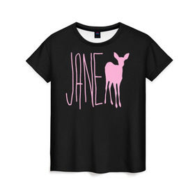 Женская футболка 3D с принтом Мах. Life is Strange , 100% полиэфир ( синтетическое хлопкоподобное полотно) | прямой крой, круглый вырез горловины, длина до линии бедер | deer | jane | life is strange | pink | олень | розовый