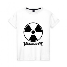 Женская футболка хлопок с принтом Megadeth , 100% хлопок | прямой крой, круглый вырез горловины, длина до линии бедер, слегка спущенное плечо | megadet | megadeth | группа | дирк вербурен | дэвид эллефсон | дэйв мастейн | кико лоурейро | мегадет | мегадетх | метал | рок | трэш | трэшметал | тяжелый | хард | хардрок | хеви | хевиметал