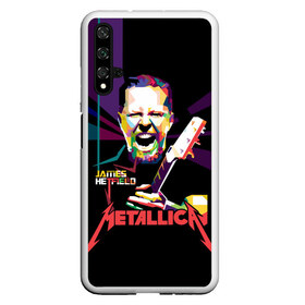 Чехол для Honor 20 с принтом Metallica James Alan Hatfield , Силикон | Область печати: задняя сторона чехла, без боковых панелей | alan | american | band | hard | hatfield | james | metal | metallica | rock | thrash | алан | американская | джеймс | метал группа | трэш метал | хард рок | хэтфилд