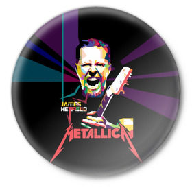 Значок с принтом Metallica James Alan Hatfield ,  металл | круглая форма, металлическая застежка в виде булавки | alan | american | band | hard | hatfield | james | metal | metallica | rock | thrash | алан | американская | джеймс | метал группа | трэш метал | хард рок | хэтфилд