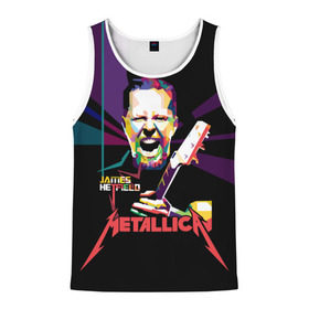 Мужская майка 3D с принтом Metallica James Alan Hatfield , 100% полиэстер | круглая горловина, приталенный силуэт, длина до линии бедра. Пройма и горловина окантованы тонкой бейкой | Тематика изображения на принте: alan | american | band | hard | hatfield | james | metal | metallica | rock | thrash | алан | американская | джеймс | метал группа | трэш метал | хард рок | хэтфилд
