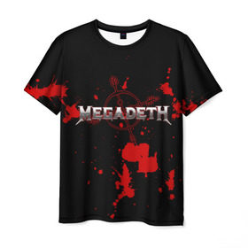 Мужская футболка 3D с принтом Megadeth , 100% полиэфир | прямой крой, круглый вырез горловины, длина до линии бедер | megadet | megadeth | группа | дирк вербурен | дэвид эллефсон | дэйв мастейн | кико лоурейро | мегадет | мегадетх | метал | рок | трэш | трэшметал | тяжелый | хард | хардрок | хеви | хевиметал