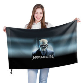 Флаг 3D с принтом Megadeth , 100% полиэстер | плотность ткани — 95 г/м2, размер — 67 х 109 см. Принт наносится с одной стороны | Тематика изображения на принте: megadeth |   megadet | группа | дирк вербурен | дэвид эллефсон | дэйв мастейн | кико лоурейро | мегадет | мегадетх | метал | рок | трэш | трэшметал | тяжелый | хард | хардрок | хеви | хевиметал