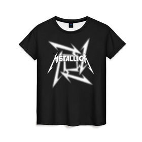 Женская футболка 3D с принтом Metallica , 100% полиэфир ( синтетическое хлопкоподобное полотно) | прямой крой, круглый вырез горловины, длина до линии бедер | american | band | cliff burton | dave mustaine | hard | james hatfield | jason newsted | kirk hammett | lars ulrich | metal | metallica | robert trujillo | rock | ron mcgowney | thrash | американская | джеймс хэтфилд | ларс ул | метал группа | трэш метал 