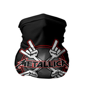 Бандана-труба 3D с принтом Metallica , 100% полиэстер, ткань с особыми свойствами — Activecool | плотность 150‒180 г/м2; хорошо тянется, но сохраняет форму | 