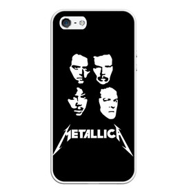 Чехол для iPhone 5/5S матовый с принтом Metallica , Силикон | Область печати: задняя сторона чехла, без боковых панелей | american | band | cliff burton | dave mustaine | hard | james hatfield | jason newsted | kirk hammett | lars ulrich | metal | metallica | robert trujillo | rock | ron mcgowney | thrash | американская | джеймс хэтфилд | ларс ул | метал группа | трэш метал 