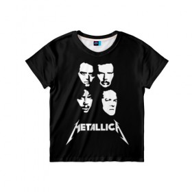 Детская футболка 3D с принтом Metallica , 100% гипоаллергенный полиэфир | прямой крой, круглый вырез горловины, длина до линии бедер, чуть спущенное плечо, ткань немного тянется | Тематика изображения на принте: american | band | cliff burton | dave mustaine | hard | james hatfield | jason newsted | kirk hammett | lars ulrich | metal | metallica | robert trujillo | rock | ron mcgowney | thrash | американская | джеймс хэтфилд | ларс ул | метал группа | трэш метал 