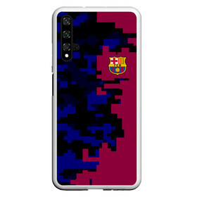 Чехол для Honor 20 с принтом FC Barca 2018 Creative uniform , Силикон | Область печати: задняя сторона чехла, без боковых панелей | fc | fc barcelona | fcb | fly emirates | ronaldo | абстракция | барселона | геометрия | зож | клуб | линии | месси | модные | мяч | реал мадрид | спорт | спортивные | тренды | футбол | футбольный клуб | эмблема