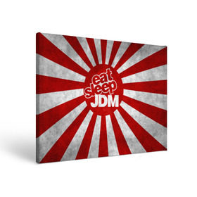 Холст прямоугольный с принтом JDM , 100% ПВХ |  | car | domo | drift | japan | jdm | kun | race | street | авто | автомобиль | гонки | дрифт | король | машина | флаг | япония