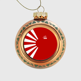 Стеклянный ёлочный шар с принтом JDM , Стекло | Диаметр: 80 мм | car | drift | japan | jdm | race | street | авто | автомобиль | гонки | дрифт | король | машина | флаг | япония