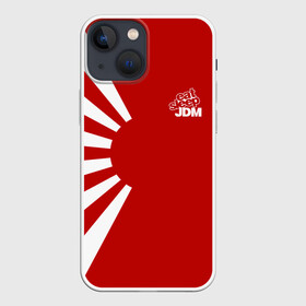 Чехол для iPhone 13 mini с принтом JDM ,  |  | car | drift | japan | jdm | race | street | авто | автомобиль | гонки | дрифт | король | машина | флаг | япония