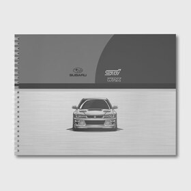 Альбом для рисования с принтом Subaru , 100% бумага
 | матовая бумага, плотность 200 мг. | car | impreza | jdm | race | sti | subaru | wrx | авто | гонки | импреза | машина | субару