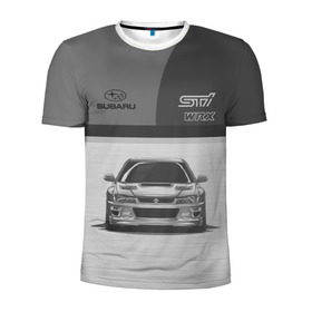 Мужская футболка 3D спортивная с принтом Subaru , 100% полиэстер с улучшенными характеристиками | приталенный силуэт, круглая горловина, широкие плечи, сужается к линии бедра | car | impreza | jdm | race | sti | subaru | wrx | авто | гонки | импреза | машина | субару