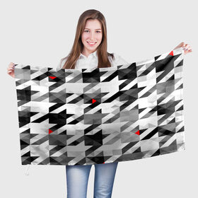 Флаг 3D с принтом gray geometry collection , 100% полиэстер | плотность ткани — 95 г/м2, размер — 67 х 109 см. Принт наносится с одной стороны | abstraction | geometry | абстракция | геометрия | грань | краски | кубик | кубики | линии | мозаика | разноцветные | ребро | текстура | тени | узор