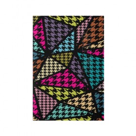 Обложка для паспорта матовая кожа с принтом Цветная геометрия , натуральная матовая кожа | размер 19,3 х 13,7 см; прозрачные пластиковые крепления | Тематика изображения на принте: abstraction | geometry | абстракция | геометрия | грань | краски | кубик | кубики | линии | мозаика | разноцветные | ребро | текстура | тени | узор