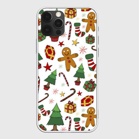 Чехол для iPhone 12 Pro Max с принтом С новым годом! , Силикон |  | дед | елка | зима | мороз | рождество | снег | снеговик | сочельник