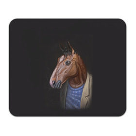 Коврик прямоугольный с принтом BoJack , натуральный каучук | размер 230 х 185 мм; запечатка лицевой стороны | bojack horseman | конь боджек | лошадь боджек