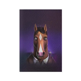Обложка для паспорта матовая кожа с принтом BoJack , натуральная матовая кожа | размер 19,3 х 13,7 см; прозрачные пластиковые крепления | bojack horseman | конь боджек | лошадь боджек
