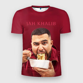 Мужская футболка 3D спортивная с принтом Jah Khalib , 100% полиэстер с улучшенными характеристиками | приталенный силуэт, круглая горловина, широкие плечи, сужается к линии бедра | jah khalib | бахтияр мамедов | жа калеб | жан кхалиб | хипхоп