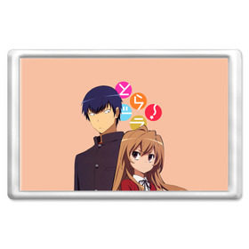 Магнит 45*70 с принтом ToraDora , Пластик | Размер: 78*52 мм; Размер печати: 70*45 | aisaka | taiga | toradora | торадора