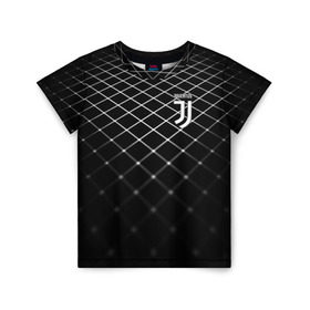 Детская футболка 3D с принтом Juventus 2018 Line , 100% гипоаллергенный полиэфир | прямой крой, круглый вырез горловины, длина до линии бедер, чуть спущенное плечо, ткань немного тянется | fc | juventus | спорт | спортивные | фк | футбол | футбольный клуб | ювентус