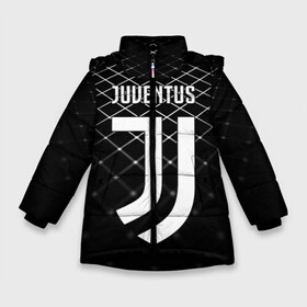 Зимняя куртка для девочек 3D с принтом JUVENTUS STRIPES STYLE , ткань верха — 100% полиэстер; подклад — 100% полиэстер, утеплитель — 100% полиэстер. | длина ниже бедра, удлиненная спинка, воротник стойка и отстегивающийся капюшон. Есть боковые карманы с листочкой на кнопках, утяжки по низу изделия и внутренний карман на молнии. 

Предусмотрены светоотражающий принт на спинке, радужный светоотражающий элемент на пуллере молнии и на резинке для утяжки. | fc | juventus | спорт | спортивные | фк | футбол | ювентус