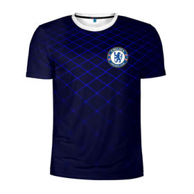 Мужская футболка 3D спортивная с принтом Chelsea 2018 Uniform , 100% полиэстер с улучшенными характеристиками | приталенный силуэт, круглая горловина, широкие плечи, сужается к линии бедра | chelsea | fc | спорт | спортивные | фк | футбол | челси