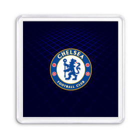 Магнит 55*55 с принтом Chelsea 2018 Uniform , Пластик | Размер: 65*65 мм; Размер печати: 55*55 мм | Тематика изображения на принте: 