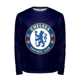 Мужской лонгслив 3D с принтом Chelsea 2018 Uniform , 100% полиэстер | длинные рукава, круглый вырез горловины, полуприлегающий силуэт | 