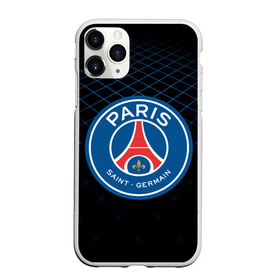 Чехол для iPhone 11 Pro матовый с принтом PSG 2018 Line , Силикон |  | fc | fly emirates | paris | psg | лого | париж | псж | спорт | спортивные | фк | футбольный клуб