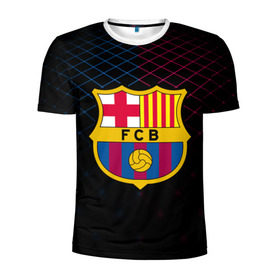 Мужская футболка 3D спортивная с принтом FC Barca 2018 Line , 100% полиэстер с улучшенными характеристиками | приталенный силуэт, круглая горловина, широкие плечи, сужается к линии бедра | fc | fc barcelona | fcb | барселона | спорт | спортивные | фк | футбол | футбольный клуб