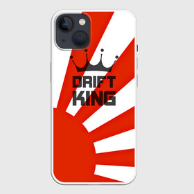 Чехол для iPhone 13 с принтом Король дрифта ,  |  | car | domo | drift | japan | jdm | kun | race | sticker | street | subaru | авто | автомобиль | гонки | дрифт | король | машина | стикер | флаг | япония