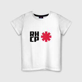 Детская футболка хлопок с принтом Red Hot Chili Peppers , 100% хлопок | круглый вырез горловины, полуприлегающий силуэт, длина до линии бедер | Тематика изображения на принте: red hot chili peppers | rhcp | перцы | ред хот чили пепперс | рхчп | рэд